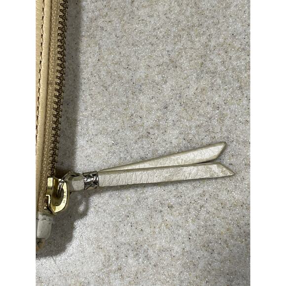 Elliott Lucca Envelope Clutch Wallet Turn Lock Purse Pebbled Color Block Leather - Picture 9 of 12